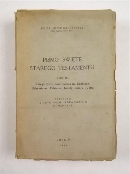(opr.) - Pismo Święte Starego Testamentu, 1939 r.