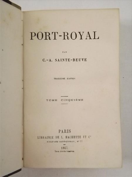 Port  Royal, t. V, 1867 r.