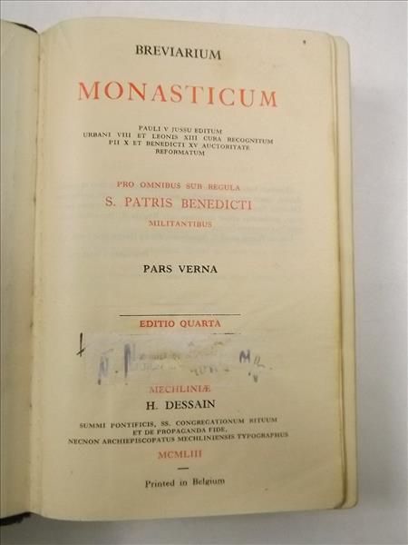 Breviarium Monasticum