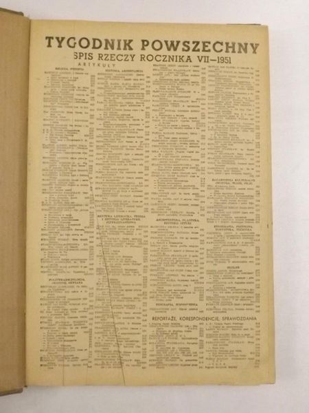Tygodnik Powszechny 1951 ROCZNIK!