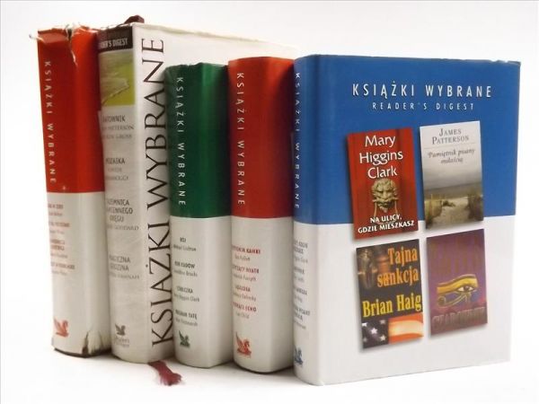 Książki wybrane Reader's Digest,  5 książek