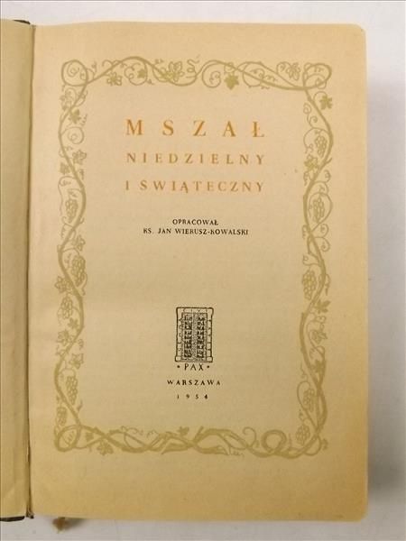 Mszał niedzielny i świąteczny