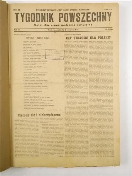 Tygodnik Powszechny 1947 ROCZNIK!