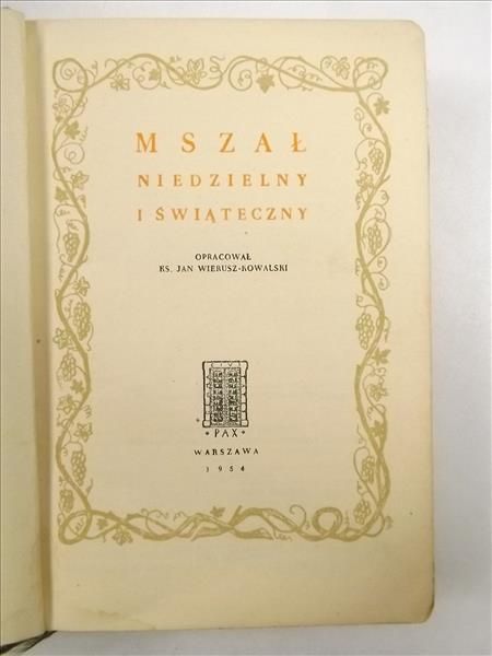 Mszał niedzielny i świąteczny