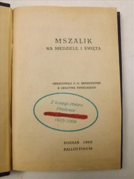 Mszalnik na niedzielę i święta