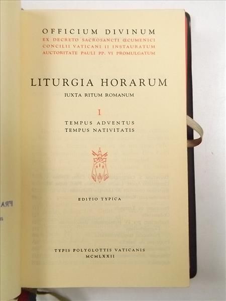 Liturgia Horarum. Iuxta Ritum Romanum, t. I