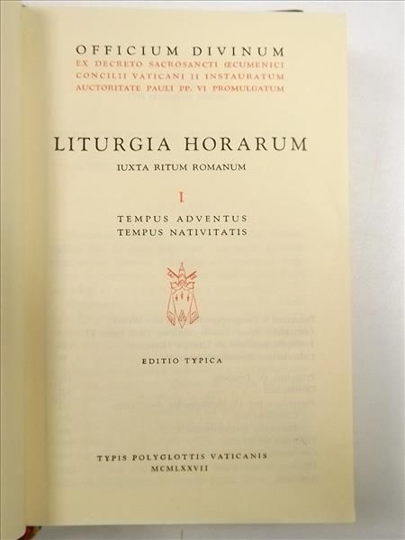 Liturgia Horarum. Iuxta Ritum Romanum, t. I