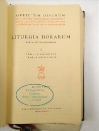 Liturgia Horarum. Iuxta Ritum Romanum, t. I