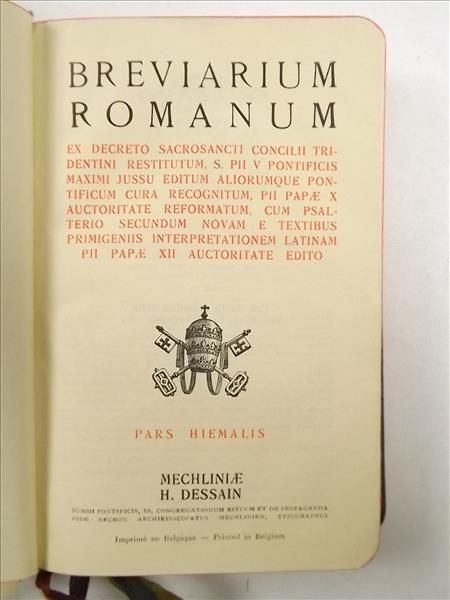 Breviarium Romanum pars Hiemalis, 1946 r.