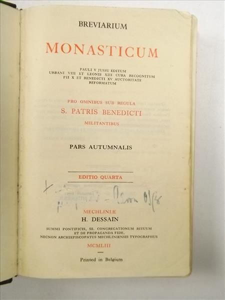 Breviarium Monasticum