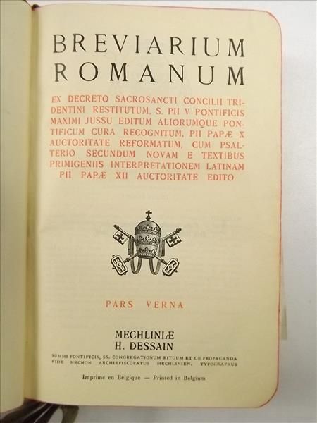 Breviarium Romanum pars Verna, 1946 r.