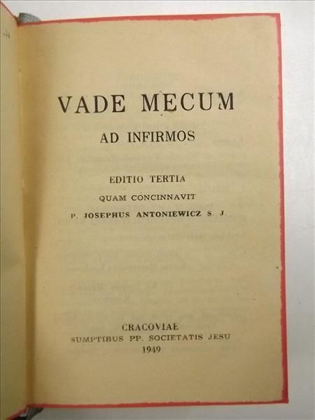Vade Mecum. Ad Infirmos, 1949 r.