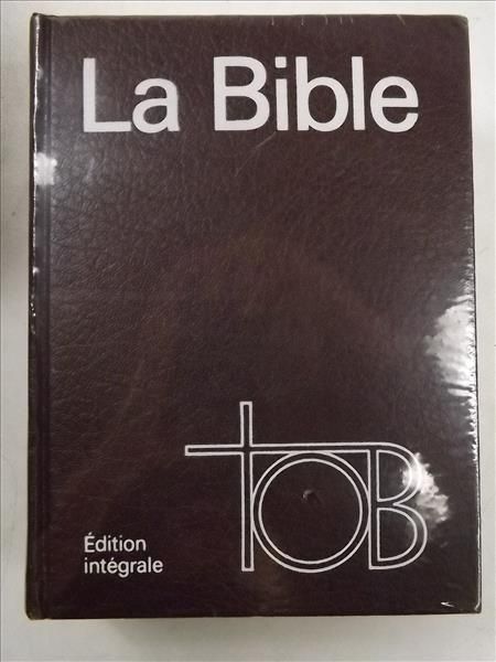 La Bible TOB. Reliure skivertex bordeaux