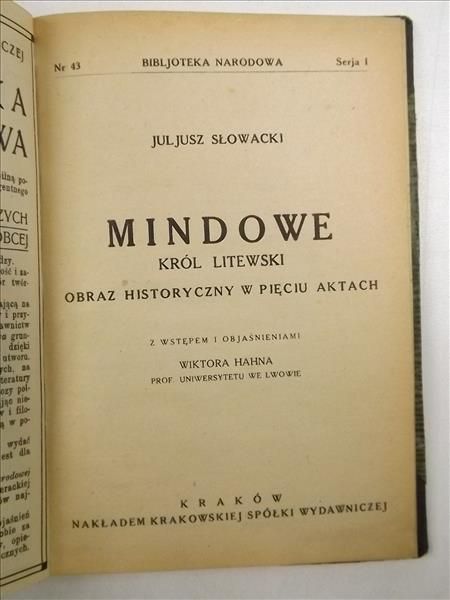Mindowe, ok. 1930 r.