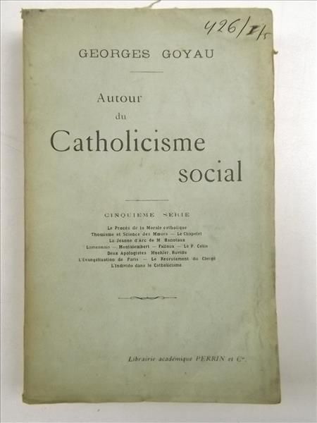 Author du Catholicisme social, 1912 r.