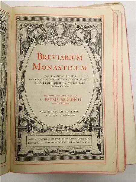 Breviarium Monasticum. Pars Prima, 1941 r.