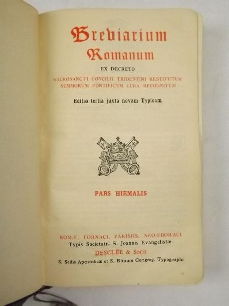 Breviarium Romanum. Pars Hiemalis