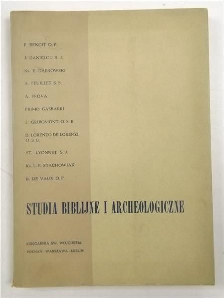 Studia biblijne i archeologiczne