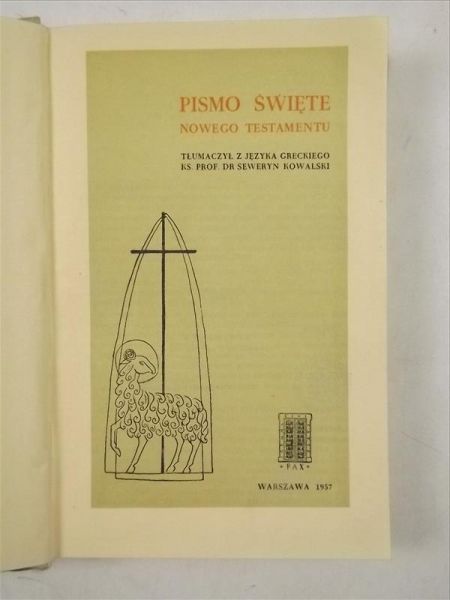 Pismo Święte Nowego Testamentu