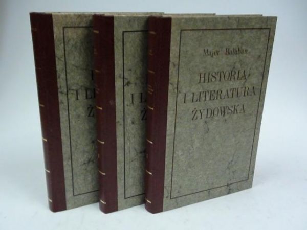 Historia i literatura żydowska, t. I-III, reprint z 1925