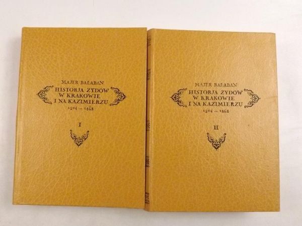 Historja Żydów w Krakowie i na Kazimierzu, Tom I-II reprint