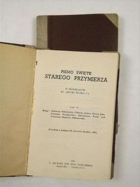 Wujek Jakub - Pismo Święte Starego Przymierza, cz.II - III, 1945 r.