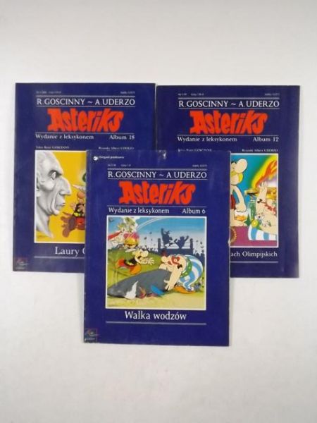 Asteriks, Wydanie z leksykonem, 3 albumy