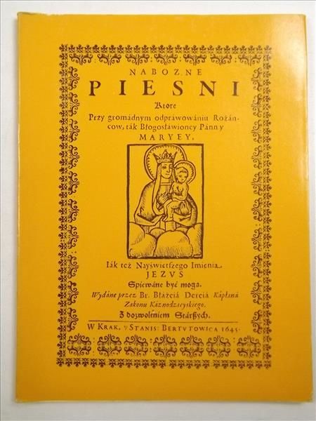 Nabożne pieśni,  Reprint z 1606 r.