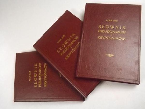 Słownik pseudonimów i kryptonimów T. I-III Reprint z 1936 r.