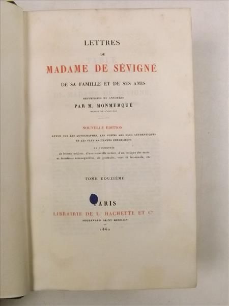 Lettres de Madame de Seivigne, 1862 r.