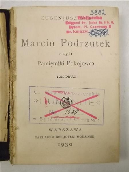 Marcin Podrzutek, czyli Pamiętniki Pokojowca, tom II, 1930 r.