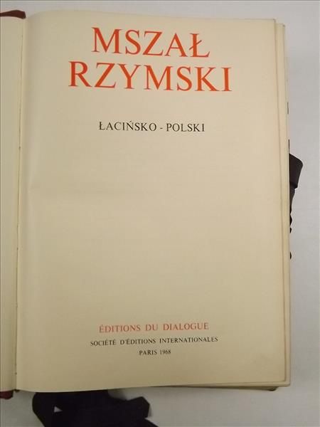 Mszał Rzymski Łacińsko-Polski, 1968 r.