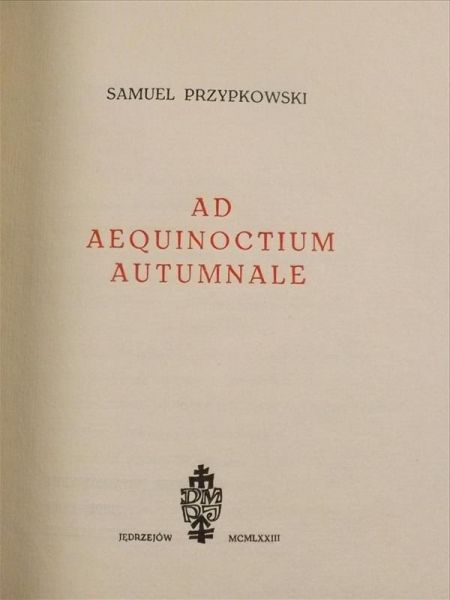 Ad aequinoctium autumnale