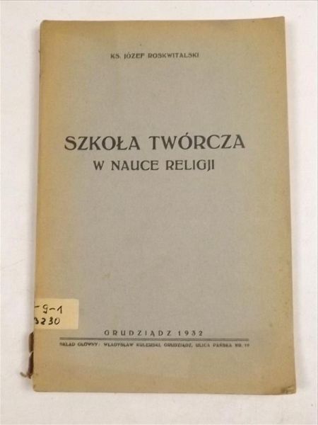 Szkoła twórcza w nauce religji, 1932 r.
