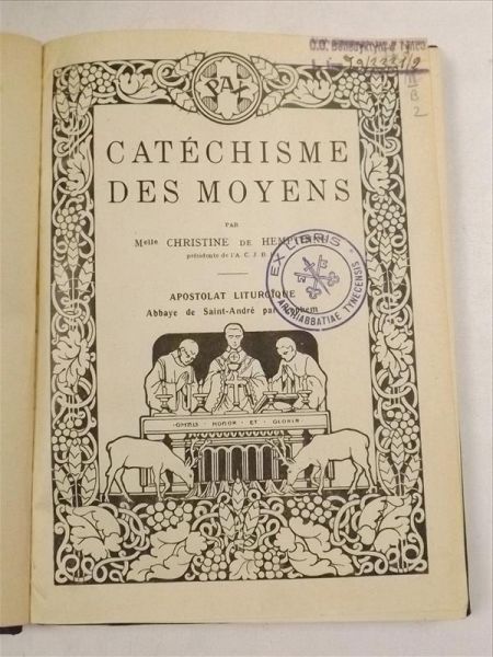 Catechisme s Moyens, 1928 r.