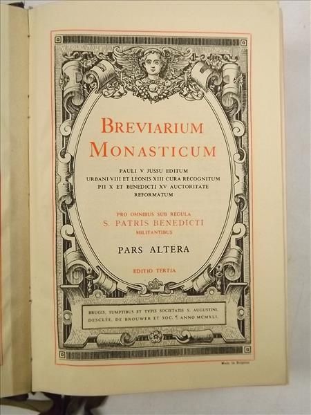 Breviarium Monasticum, Pars Altera 1941 r.