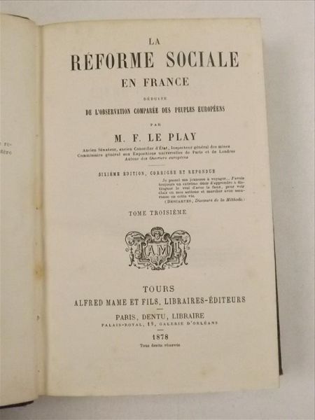 La reforme sociale en France