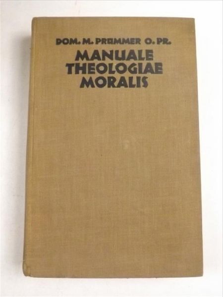 Prummer Dominicus - Manuale theologiae moralis,  1928 r.