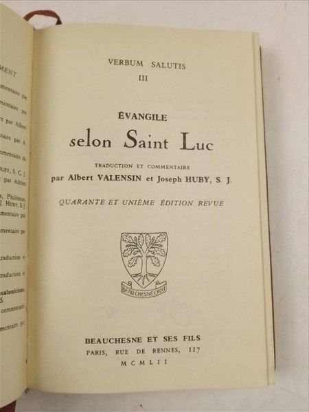 Verbum Salutis III Evangile selon Saint Luc, 1924 r.