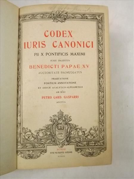 Codex Iuris Canonici, 1919 r.