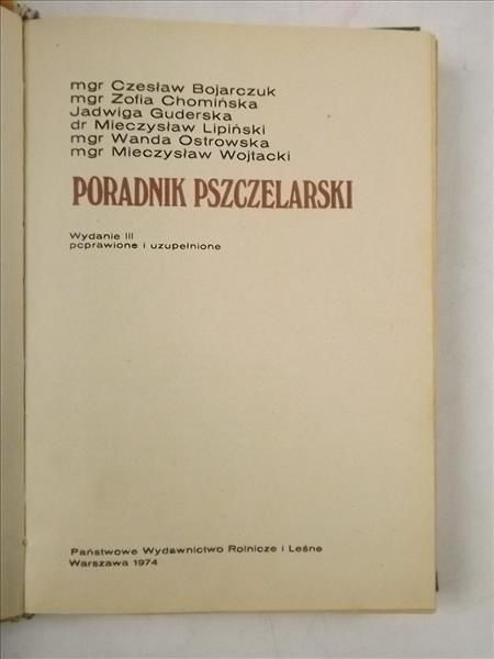 Poradnik pszczelarski