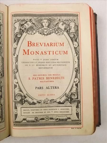 Breviarium Monasticum, Pars Altera, 1930 r.