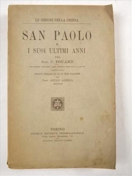 San Paolo e I Suoi Ultimi Anni, 1920 r.