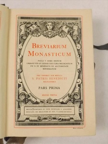 Breviarium Monasticum, Pars Prima, 1941 r.