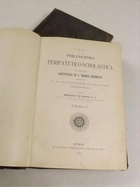 De Maria Michaele - Philosophia Peripatetico - Scholastoica, t. I - II, 1892 r.
