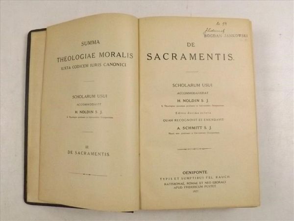 Summa Theologiae Moralis, 1927 r.