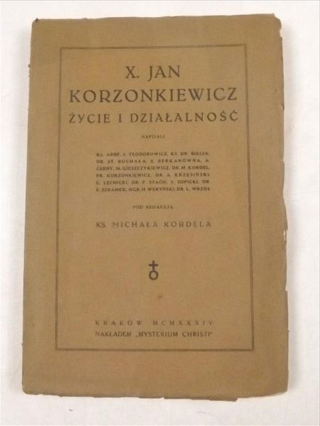 X. Jan Korzonkiewicz. Życie i działalność, 1934 r.