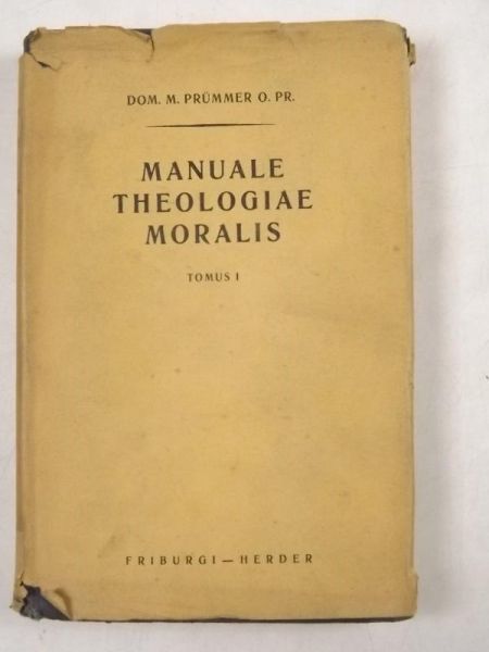 Prummer Dominicus M. - Manuale Theologiae Moralis, Tomus I, 1923 r.
