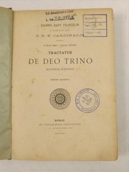 Tractatus de Deo Trino, 1895 r.