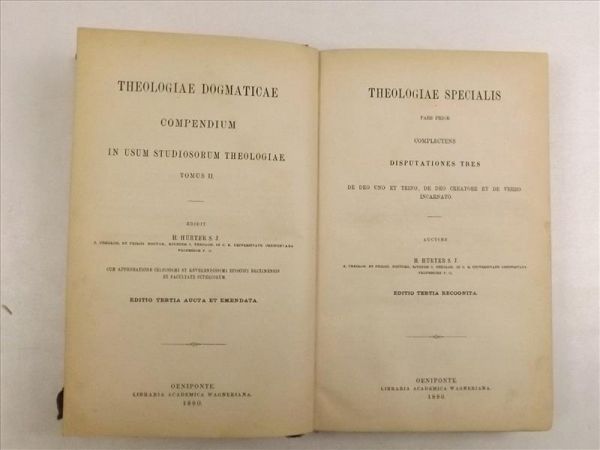 Theologiae Specialis, t. I, 1880 r.